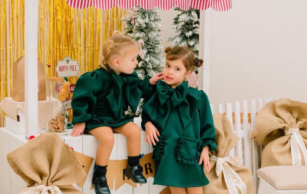 Vestido com laço | Green tree