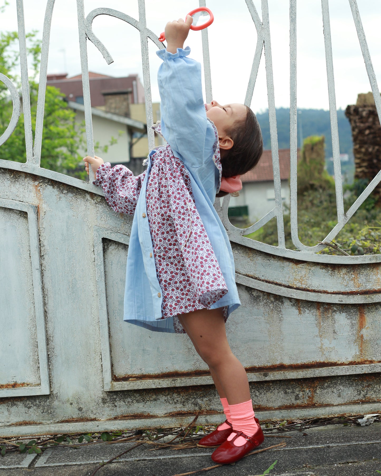 Vestido | Estampado Floral Celeste