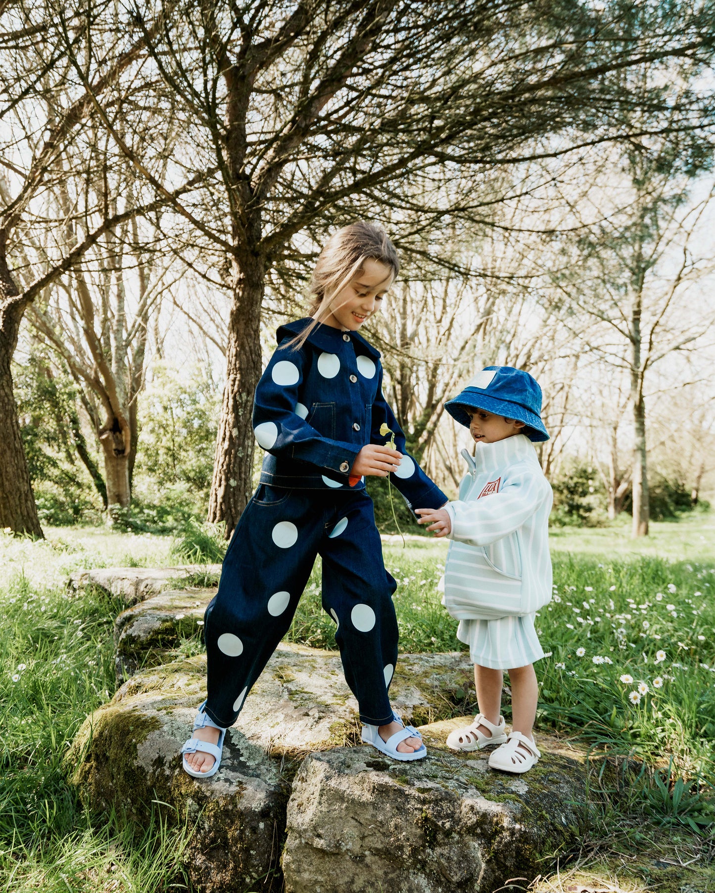 Calças Baggy | Estampado bolas Isadora