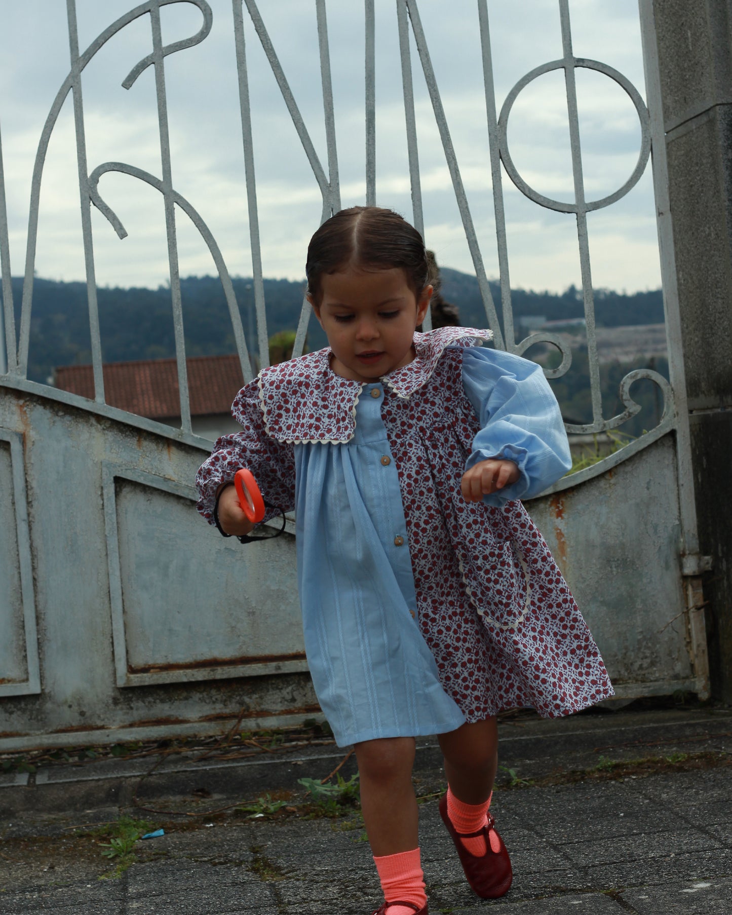 Vestido | Estampado Floral Celeste