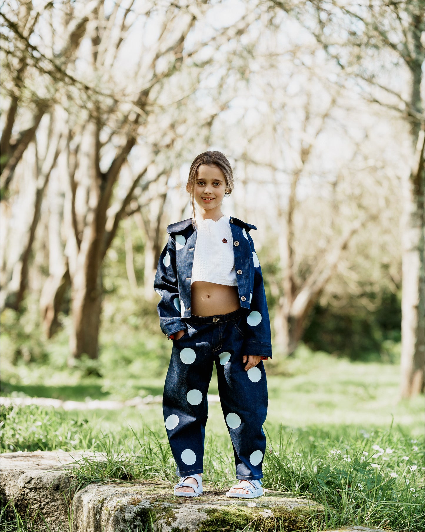 Calças Baggy | Estampado bolas Isadora