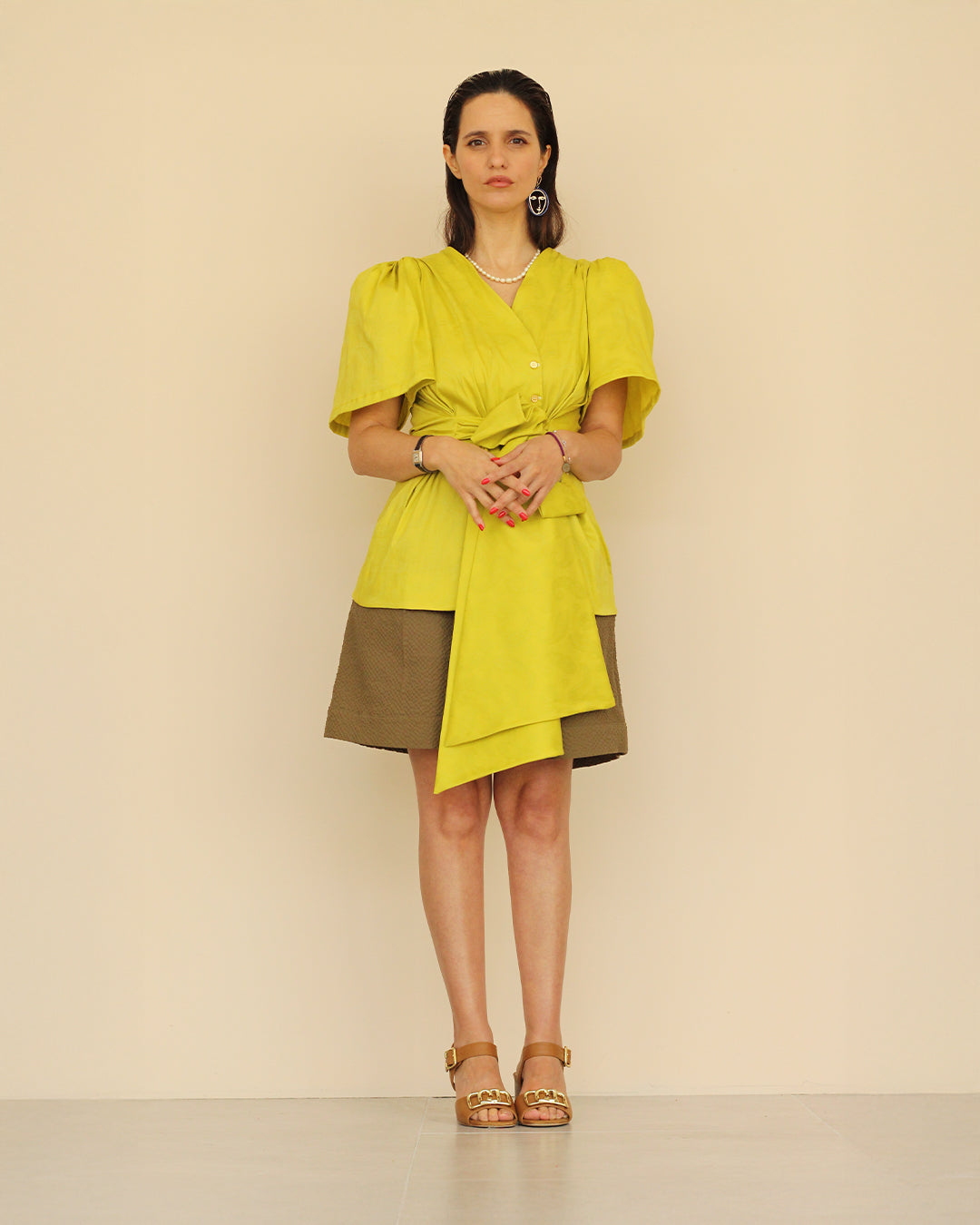 Blusa | Honey “Green” cítrico/estampado