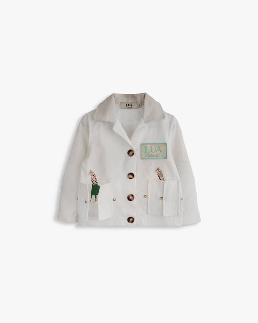 Camisa/Casaco | Xadrez estampado girafas Bambi