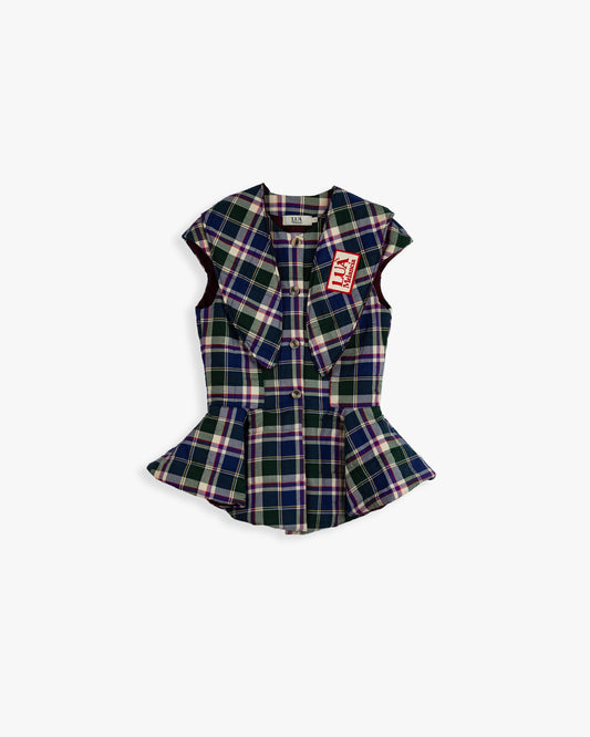 Colete com Capuz Vichy | Amora Adulto