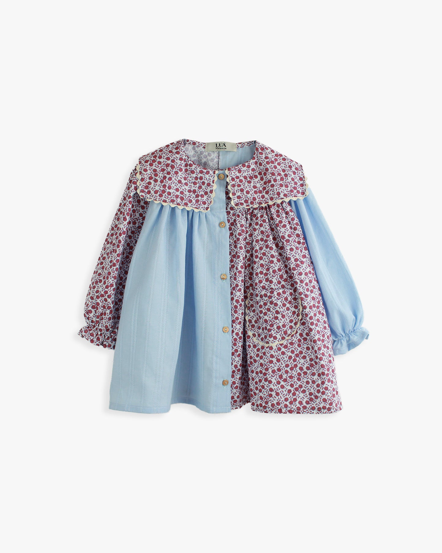 Vestido | Estampado Floral Celeste Adulto
