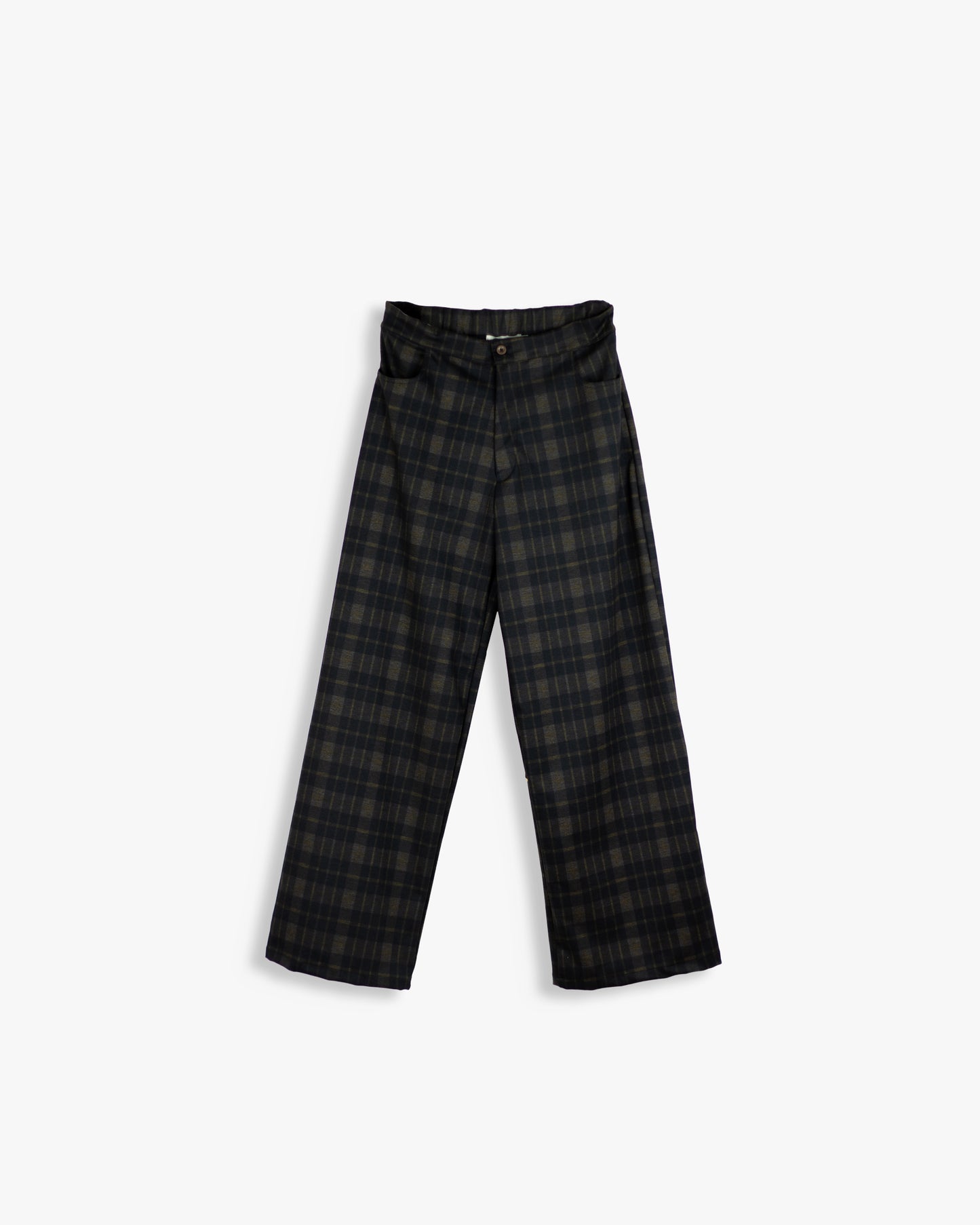 Calças Vichy com Vivo | Mel Adulto