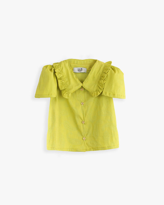 Blusa | Honey “Green” cítrico/estampado