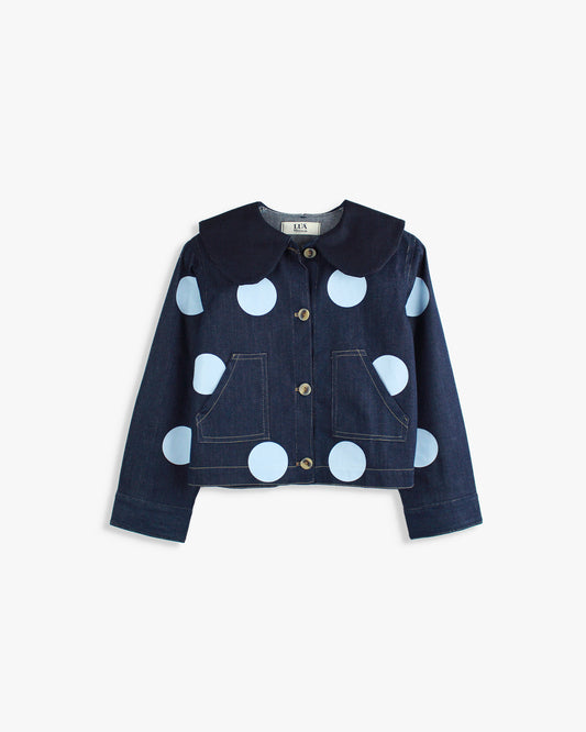 Casaco Denim | Estampado bolas Isadora Adulto