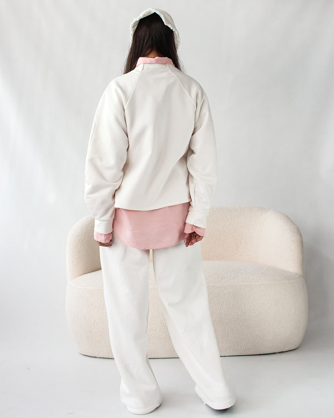 Set | Godet Branco Sweatshirt + Calças