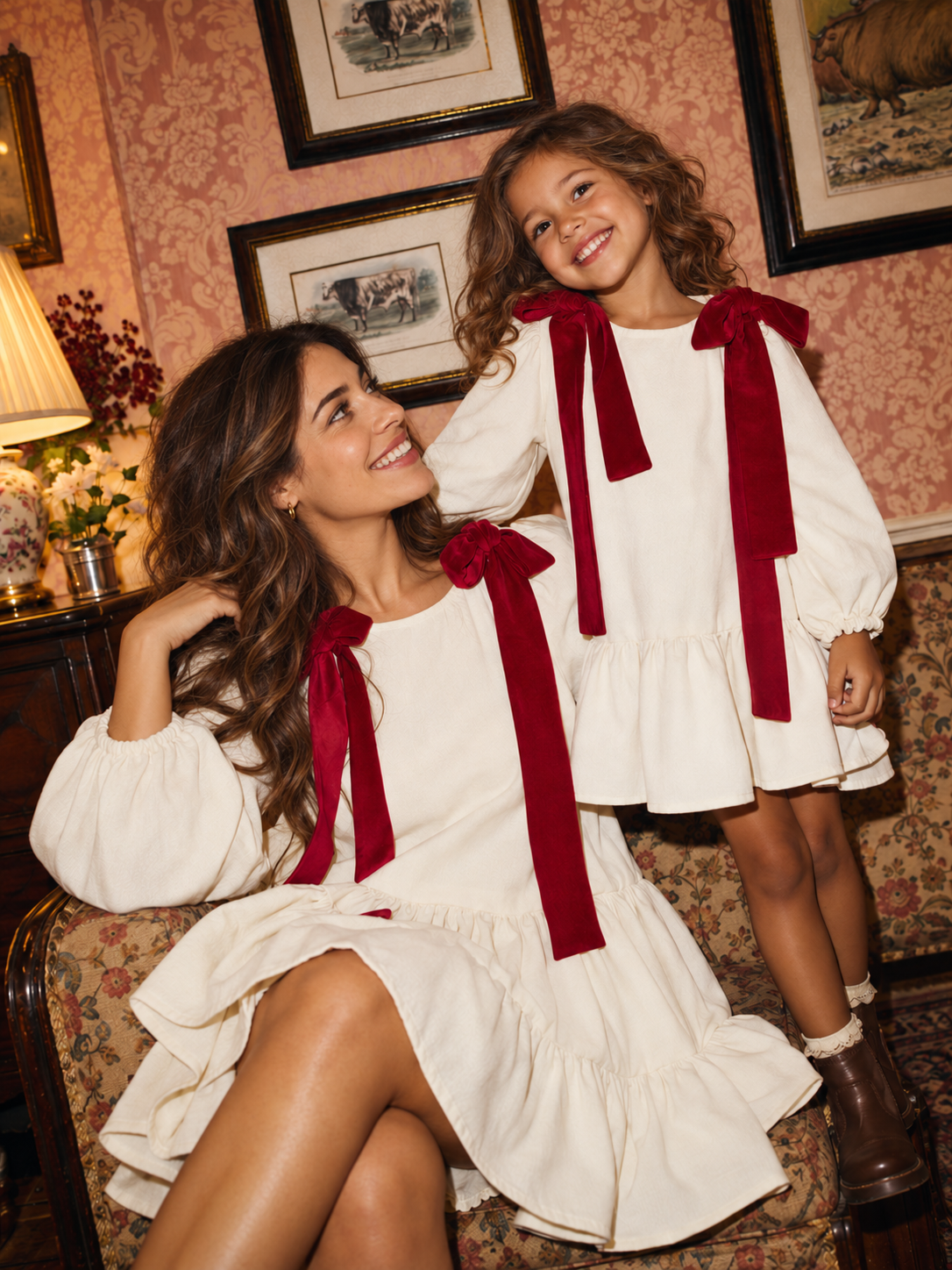 Vestido | Juliette laços vermelhos Adulto